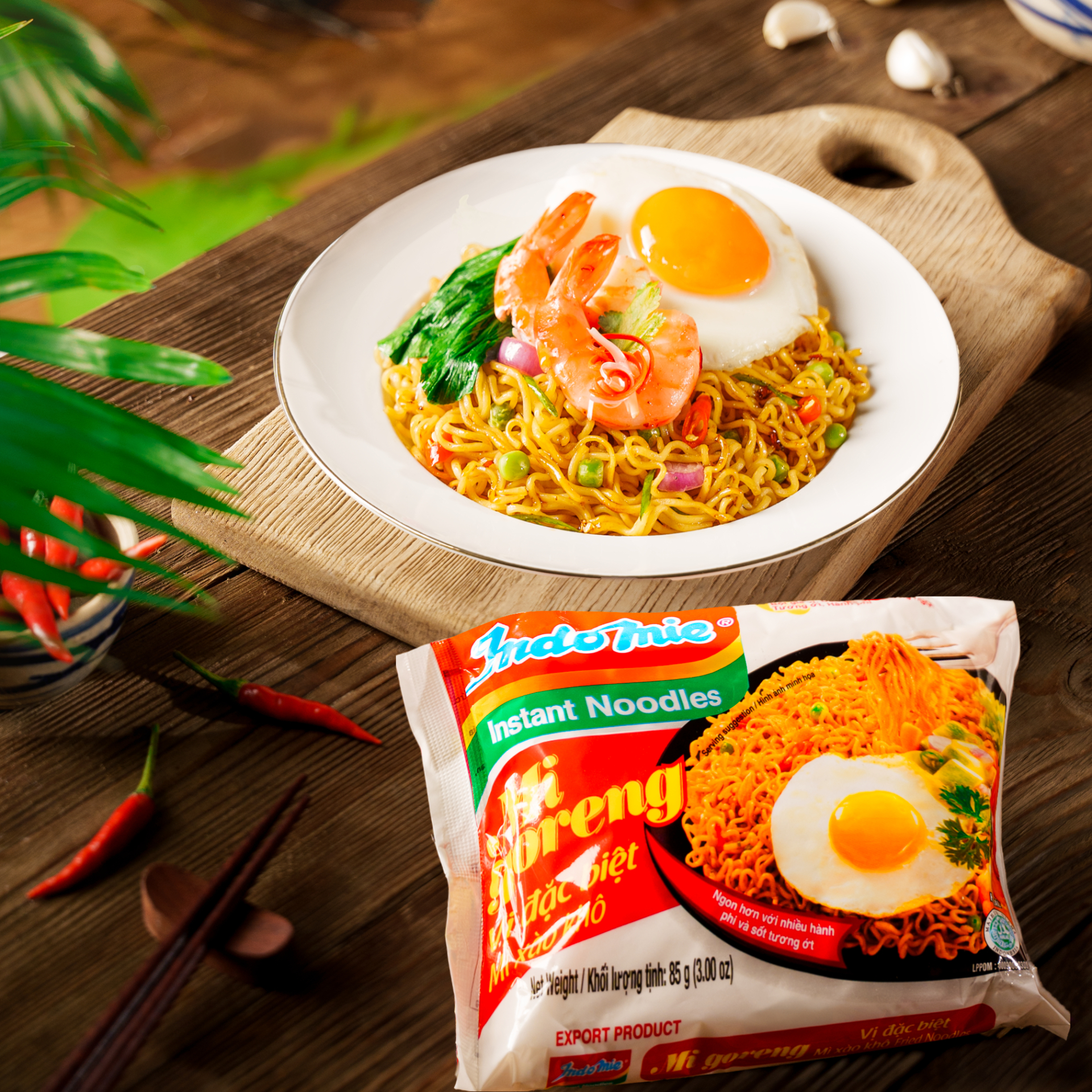 Dòng mì trộn Indomie Mi Goreng là sản phẩm mang tính biểu tượng của thương hiệu. Ảnh: Indomie