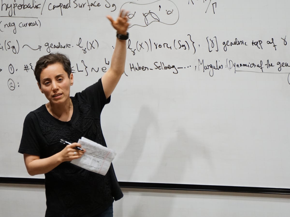 Maryam Mirzakhani sau này trở thành giáo sư tại các trường đại học Princeton và Stanford (Ảnh: Mott Carter/Clay Mathematics Institute)