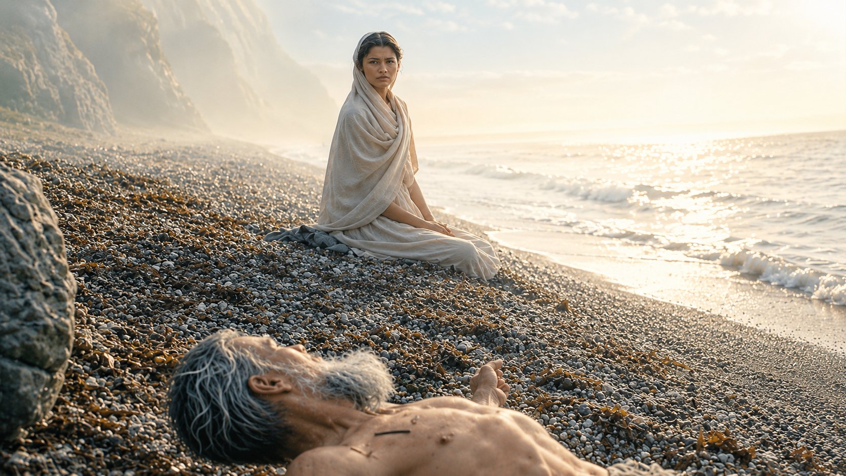 Zendaya trong vai nữ thần Athena của bom tấn điện ảnh The Odyssey 2026