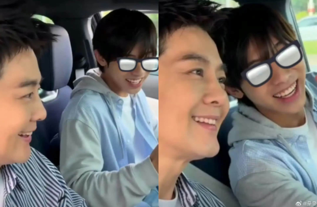 Lâm Chí Dĩnh vừa gây chú ý khi chia sẻ khoảnh khắc selfie cùng con trai cả Kimi. Ảnh: Sina.