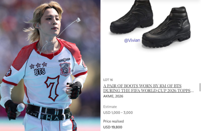 Chiếc áo của Jimin và đôi boots của trưởng nhóm RM (BTS) đã thuộc về 1 fan Việt. Ảnh: X.