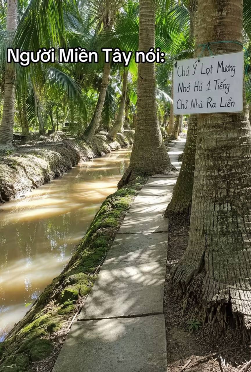 Tấm biển hài hước khiến nhiều người bật cười vì sự hiếu khách, nhiệt tình của người miền Tây. Nguồn: ntnn.153