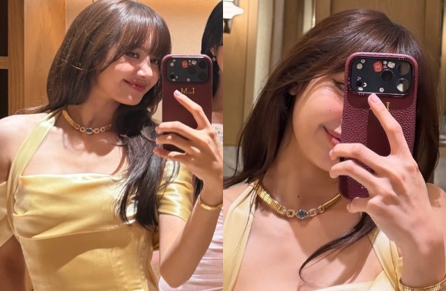 Hiện tại, Lisa đã dùng ốp lưng điện thoại mới, được cho là khắc tên của cô. Ảnh: X.