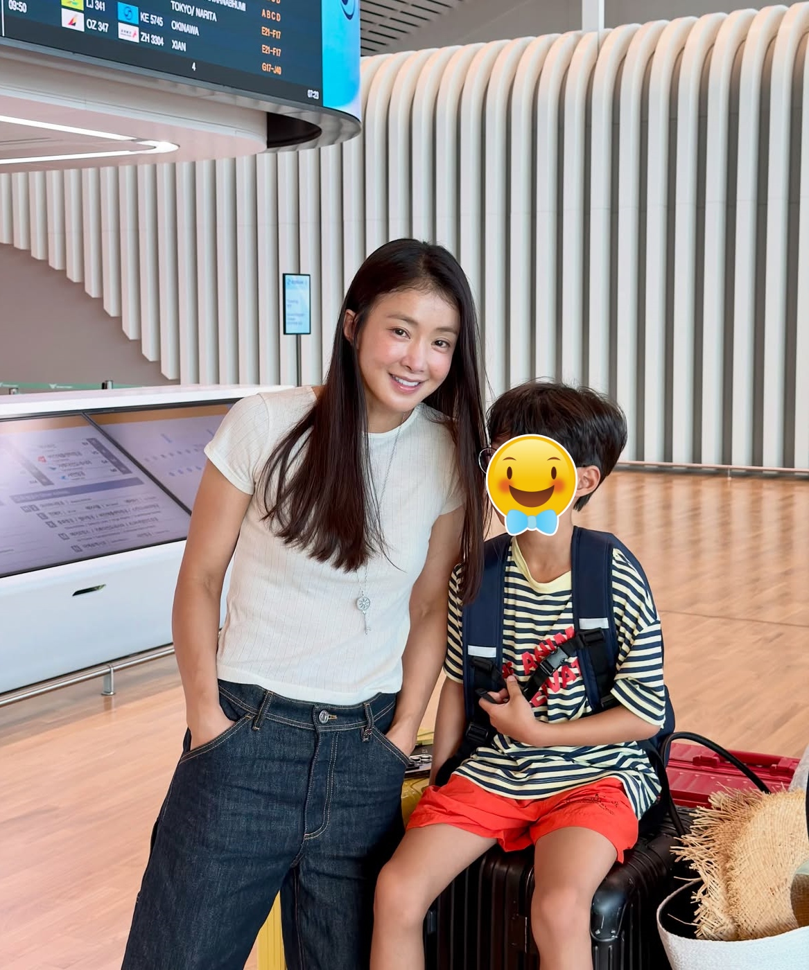 Lee Si Young không ngần ngại chi khoản tiền lớn để nhiều lần đưa con trai sang Mỹ tham gia các trại hè tại New Jersey và Long Island. Ảnh: Instagram.