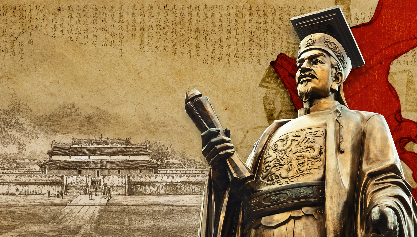 Sau khi đăng cơ, ông ban hành Chiếu dời đô, chuyển kinh đô từ Hoa Lư (Ninh Bình) về thành Đại La và đổi tên thành Thăng Long. (Ảnh minh hoạ)