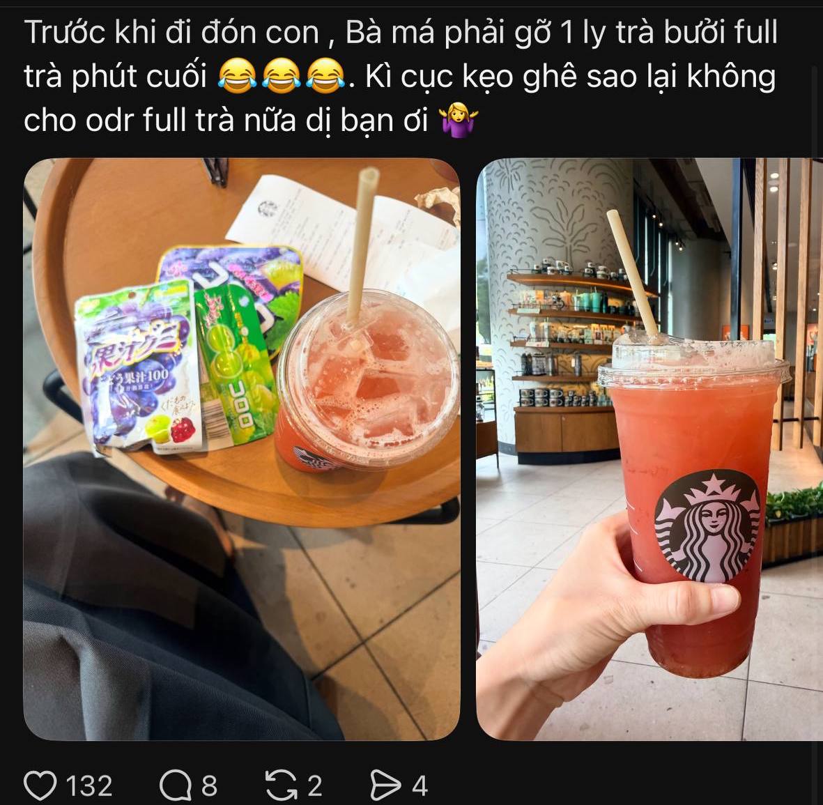 Fan của Starbucks thắc mắc về việc món trà bưởi sẽ không còn được custom như trước