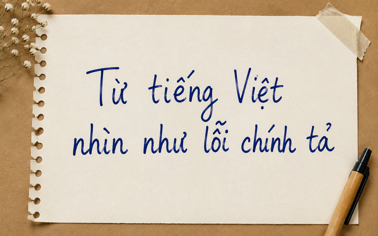 Một từ tiếng Việt nhìn như lỗi chính tả nhưng lại tồn tại trong từ điển