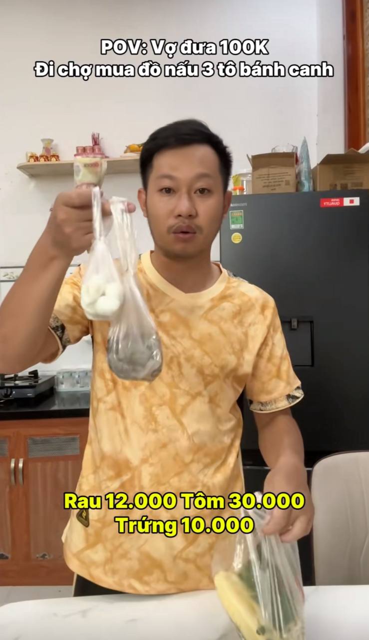 Tổng cộng, toàn bộ nguyên liệu cho nồi bánh canh chỉ tiêu tốn 79.000 đồng, nghĩa là vẫn còn dư 21.000 đồng