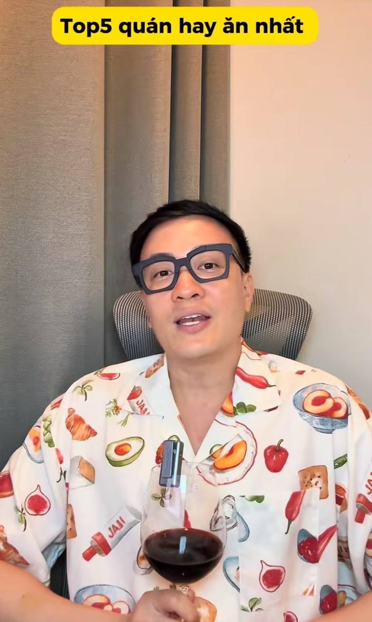 Lương Mạnh Hải làm video tổng hợp 5 quán ăn anh thường xuyên ghé tại TP.HCM 