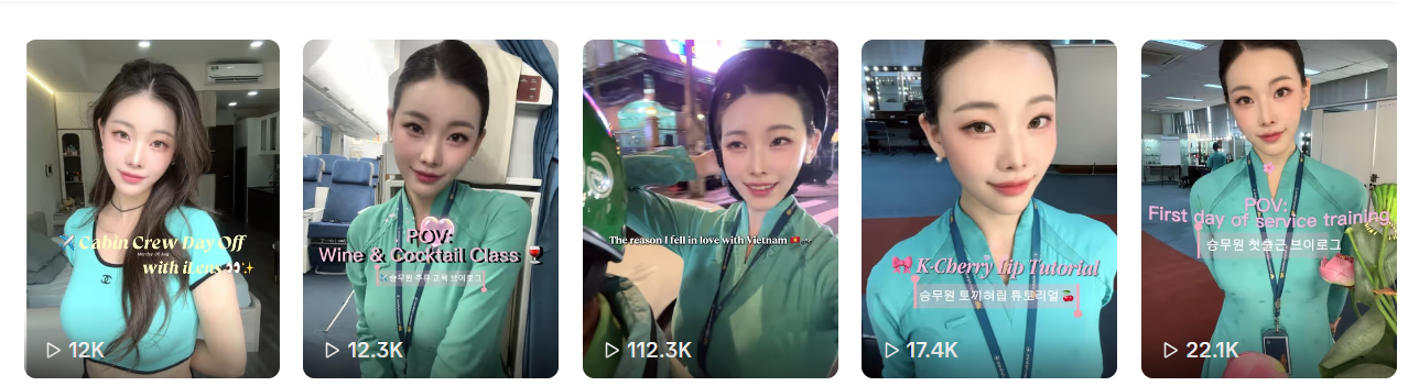 Han làm các clip từ 0-1 phút ghi lại một ngày làm việc hoặc các hoạt động yêu thích. Nguồn: nessie_fromkorea