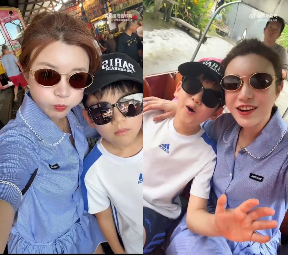 Tiểu Tinh Tinh gây sốt với màn lộ diện mới nhất bên mẹ mình. Trước ống kính, cậu bé 9 tuổi bừng sáng nhờ visual cực điển trai cùng nụ cười tỏa nắng. Nhóc tỳ nhà Trần Nghiên Hy được hứa hẹn sẽ trở thành nam thần cực phẩm trong tương lai. Ảnh: Sohu