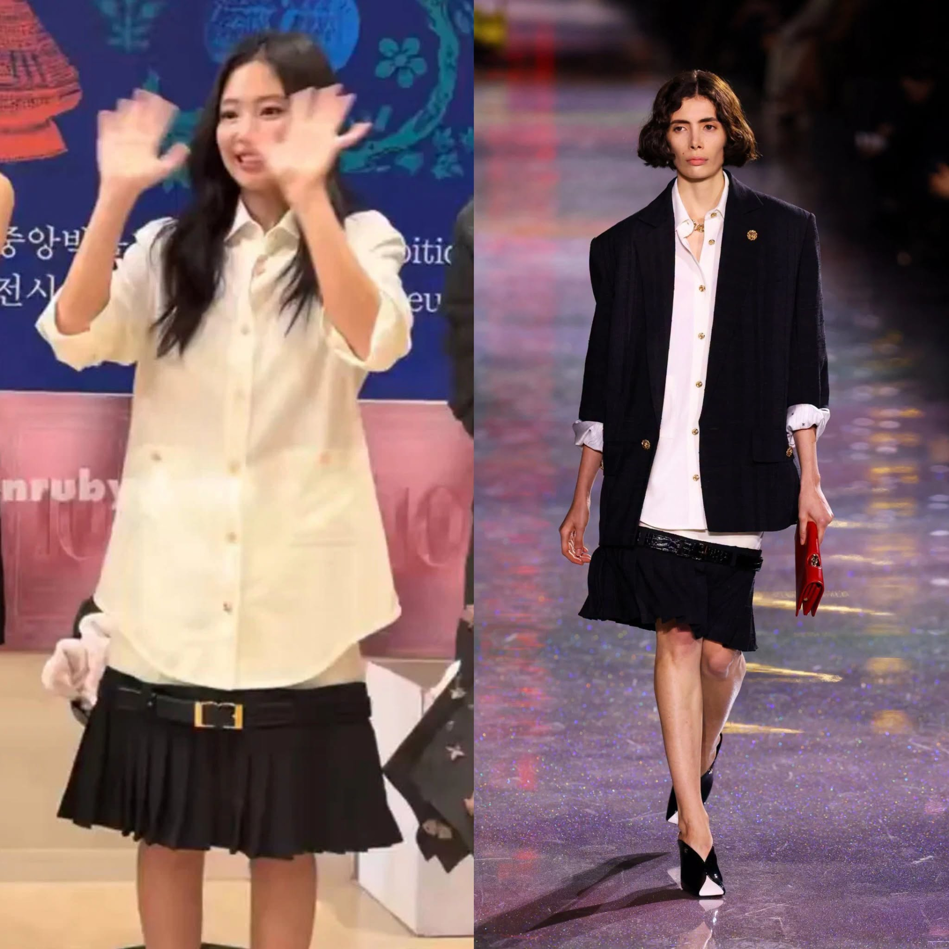 Jennie bị dìm dáng thê thảm trong bộ trang phục này. Ảnh: X