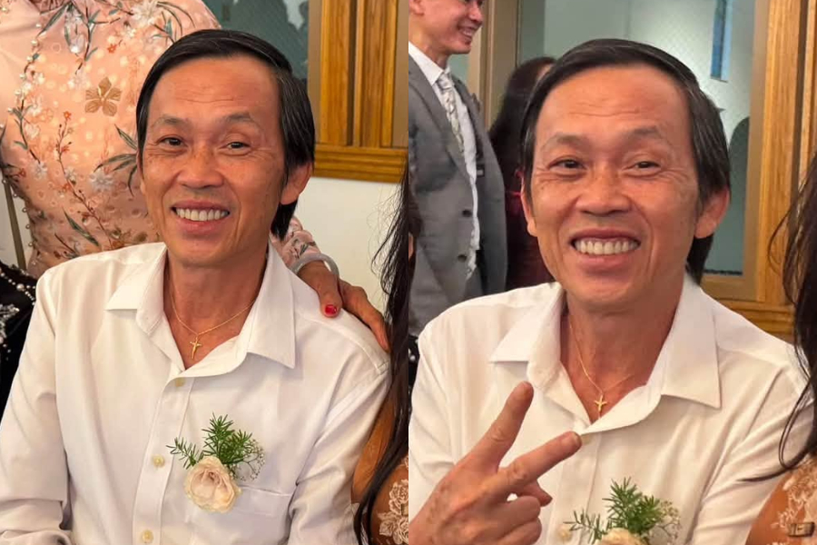 Nghệ sĩ Hoài Linh vui vẻ sang Mỹ dự đám cưới người thân