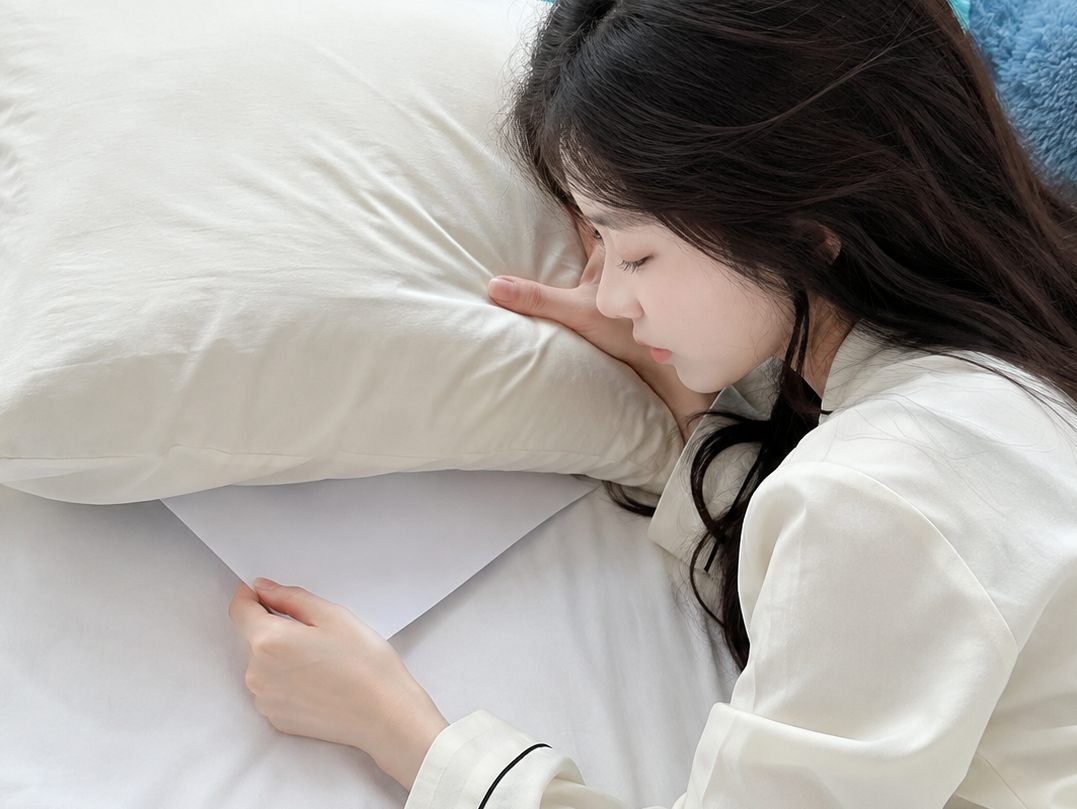 Hãy đặt một tờ giấy A4 dưới gối trước khi đi ngủ ban đêm (Ảnh minh họa)