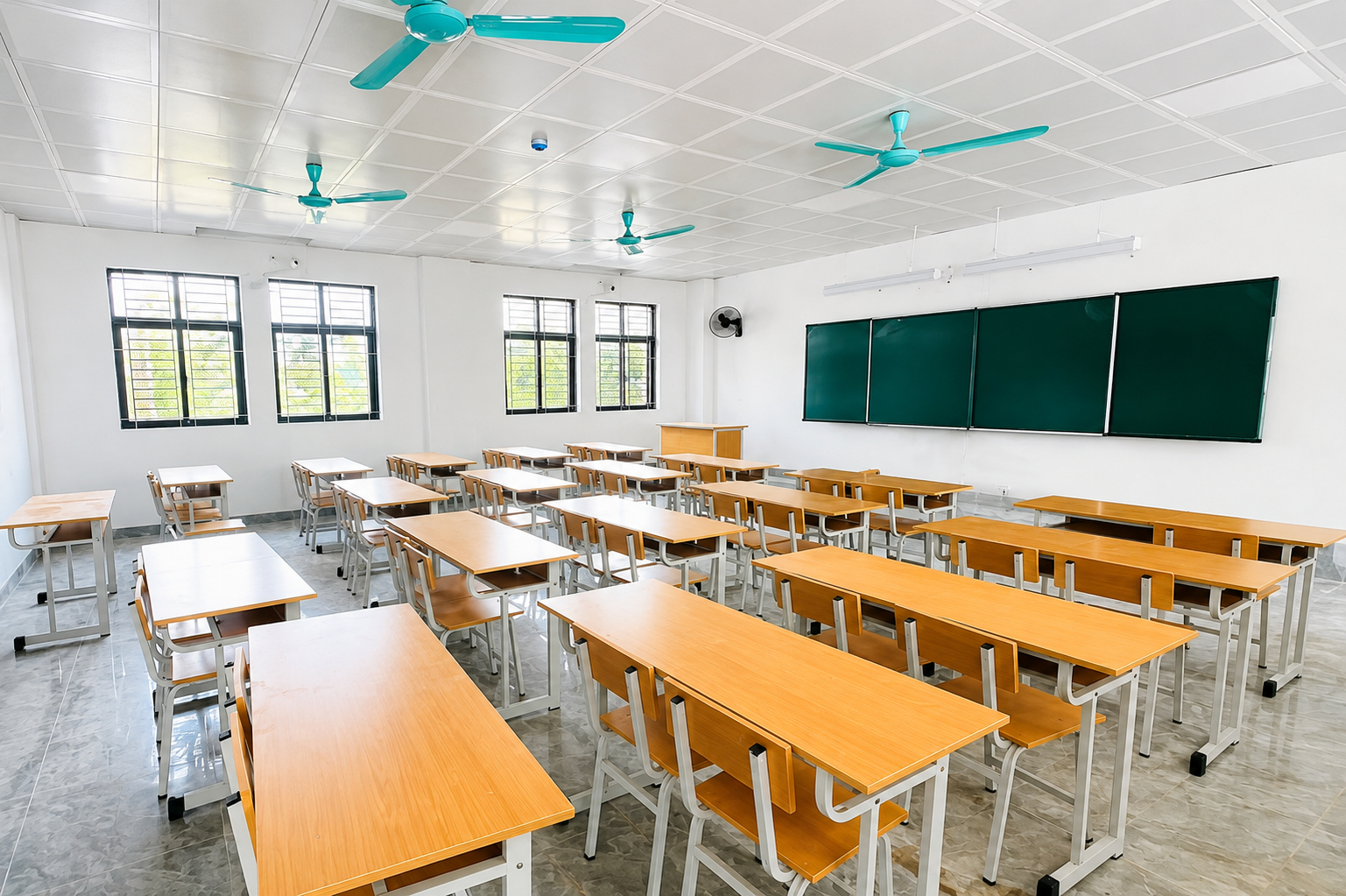 Một phòng học tại trường. (Ảnh: Sở GD-ĐT Hà Nội)