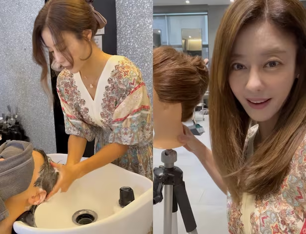 Lee Ji Hyun hiện đã chuyển sang làm thợ tóc sau khi thất thế ở Kbiz. Ảnh: Nate