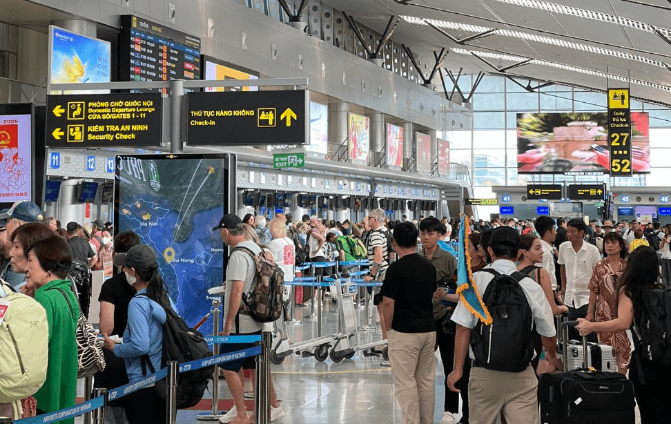 Sân bay Đà Nẵng chạm ngưỡng quá tải. Ảnh sưu tầm