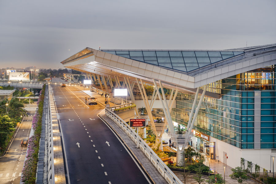Nhà ga quốc tế của sân bay Đà Nẵng được xếp hạng 5 sao theo tiêu chuẩn Skytrax. Ảnh: AHT