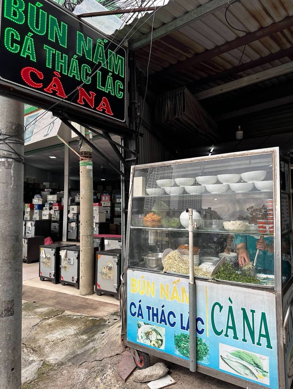 Quán bún nấm cá thác lác Cà Na. Ảnh: Google Review