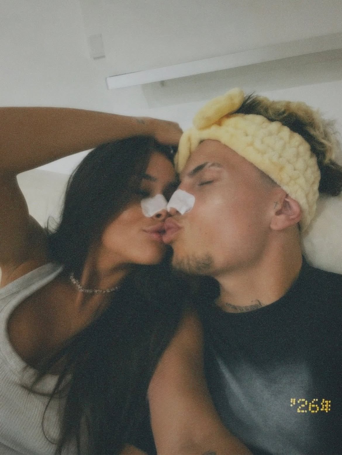 Alejandro Garnacho đang đắm chìm trong tình yêu với Adriana Lobaz. Ảnh: X