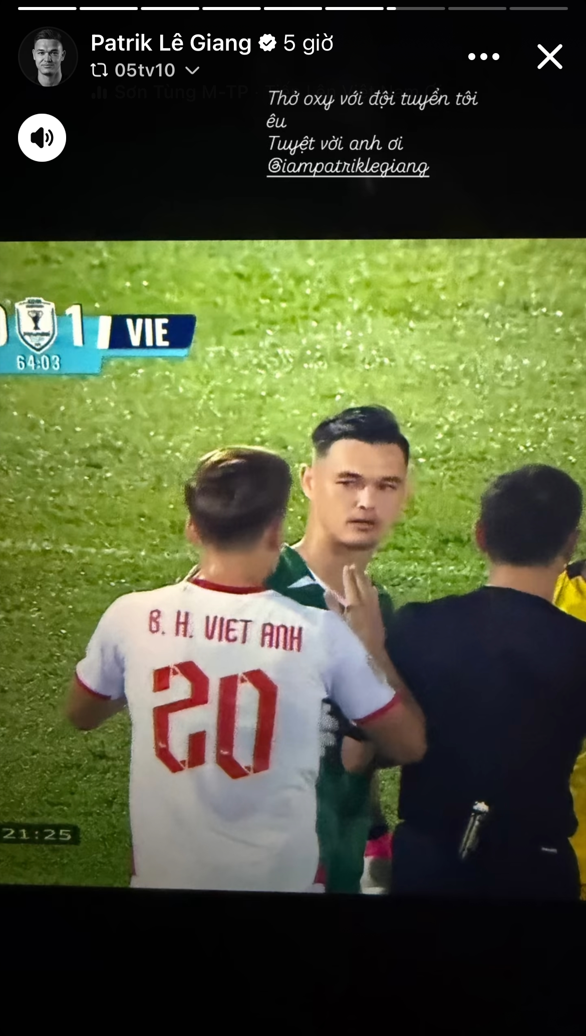 Lê Giang Patrik reup lại loạt story từ người quen, người hâm mộ (Ảnh chụp màn hình)