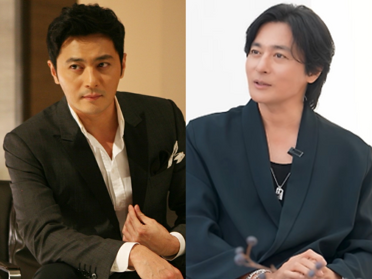 Jang Dong Gun xuất hiện với gương mặt xuống sắc đến mức khó lòng nhận ra. Gương mặt anh lộ rõ dấu hiệu lão hóa, trông khác xa so với thời gian trước (ảnh phải). Ảnh: Naver