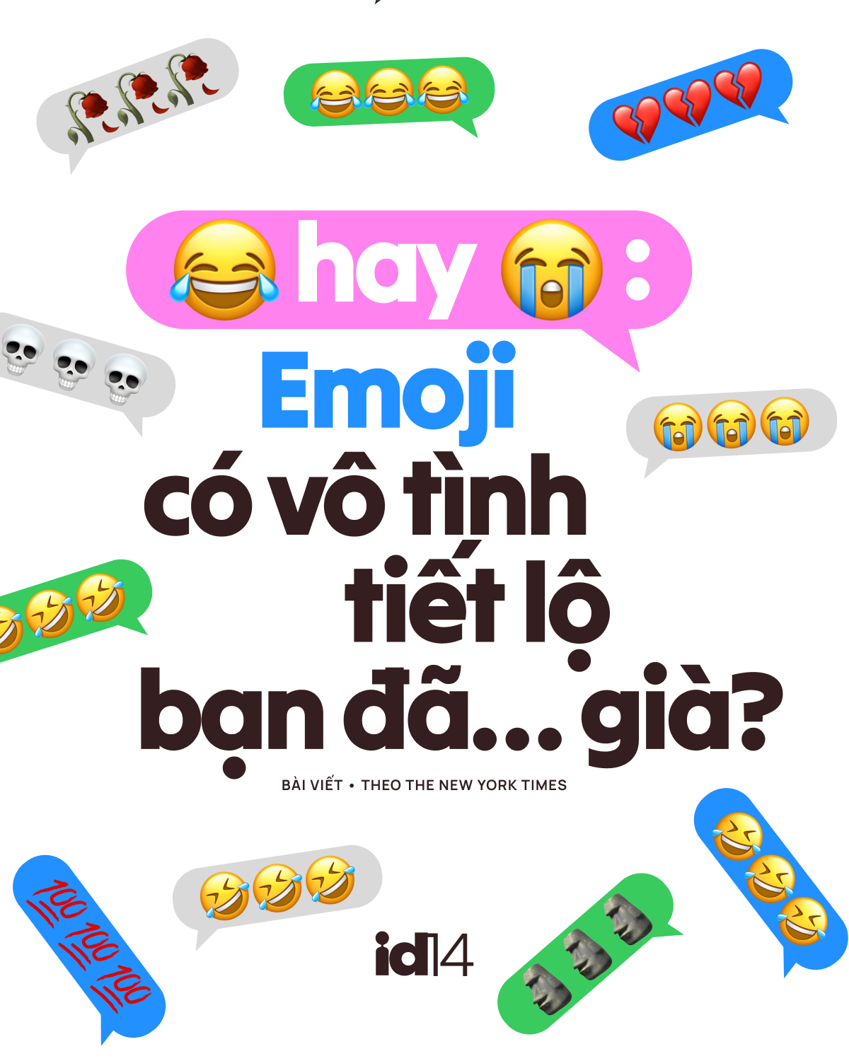 Emoji có vô tình tiết lộ bạn đã… già?