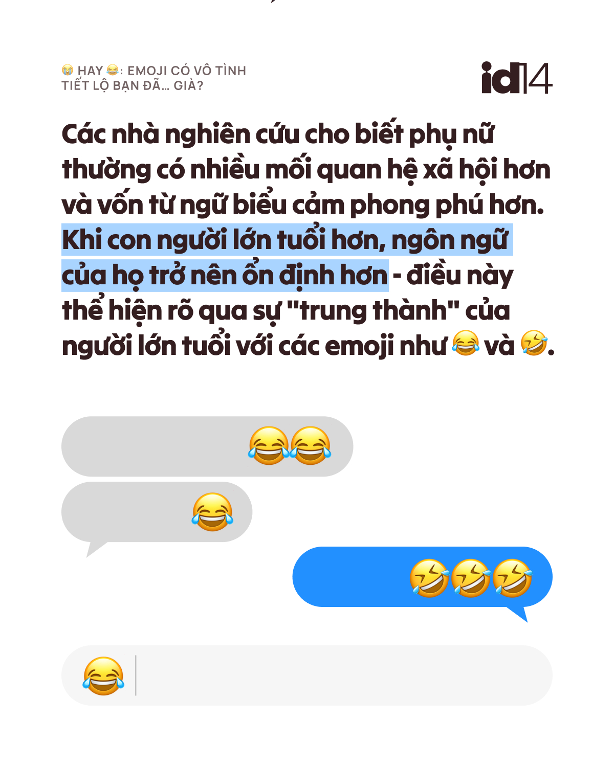 Emoji có vô tình tiết lộ bạn đã… già?