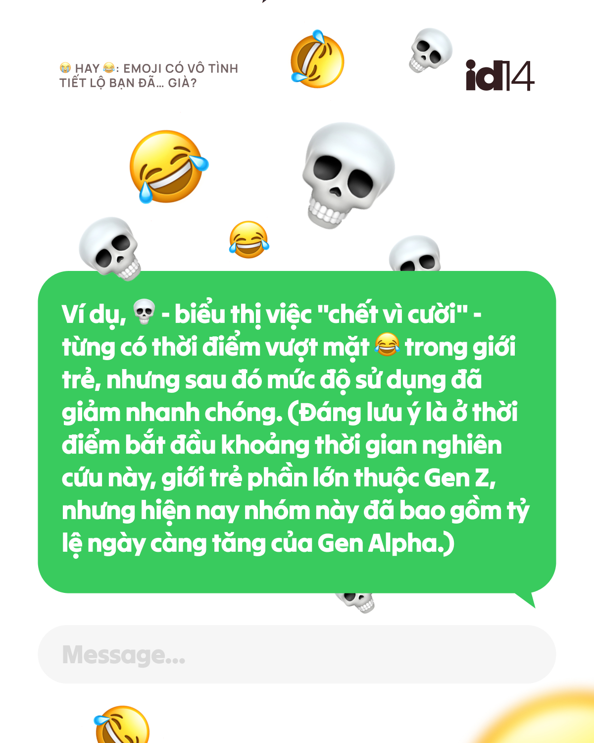 Emoji có vô tình tiết lộ bạn đã… già?