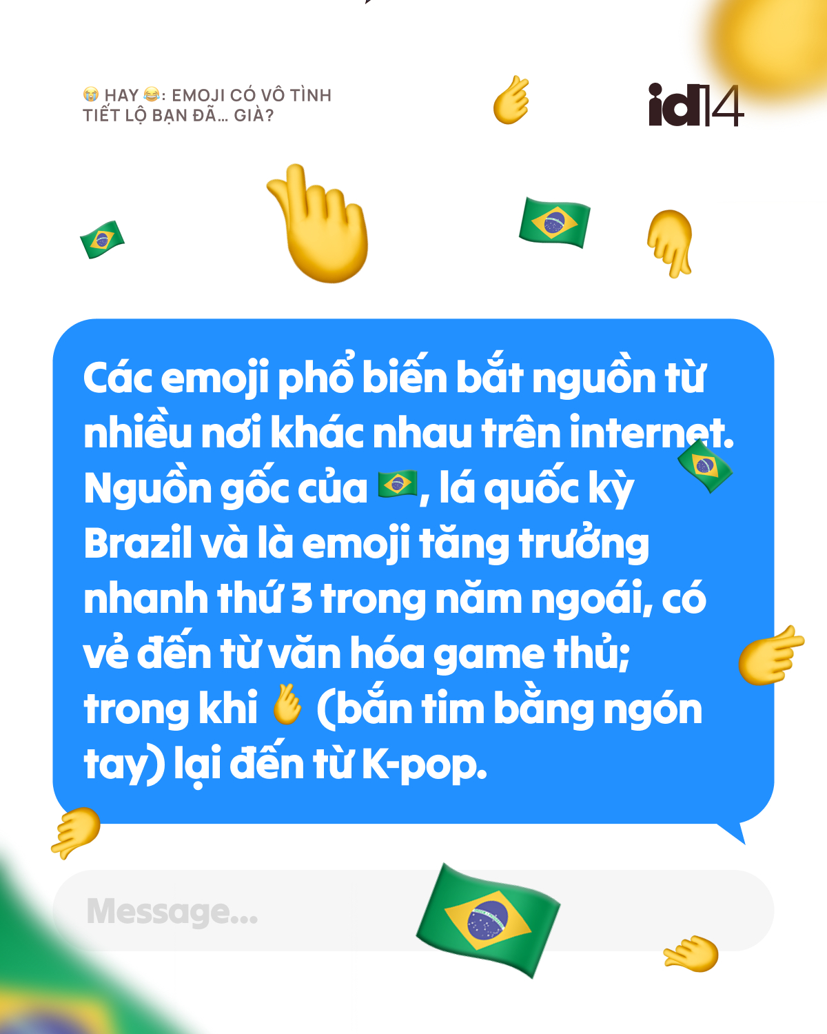 Emoji có vô tình tiết lộ bạn đã… già?