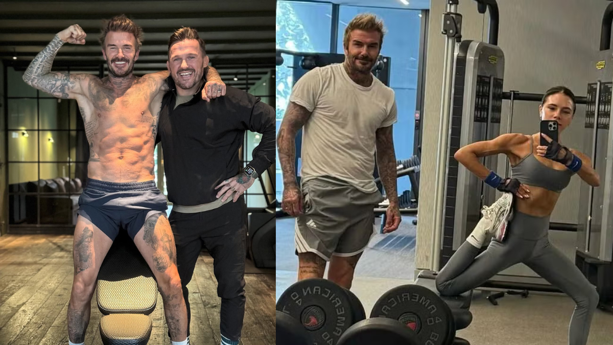Sự điều chỉnh cường độ tập luyện của David Beckham có sự dẫn dắt bởi chuyên gia cùng sự đồng hành của bạn đời (Ảnh: Men's Health)