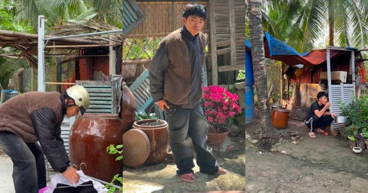   Bối cảnh quay video phía sau nhà Lê Tuấn Khang.  