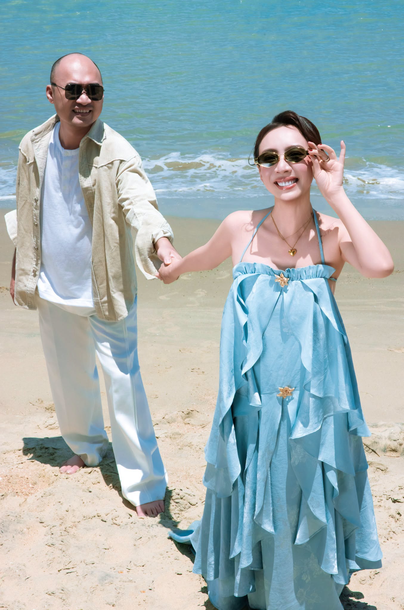 Thu Trang và Tiến Luật là cặp vợ chồng đình đám Vbiz được nhiều người ngưỡng mộ (Ảnh: FBNV)