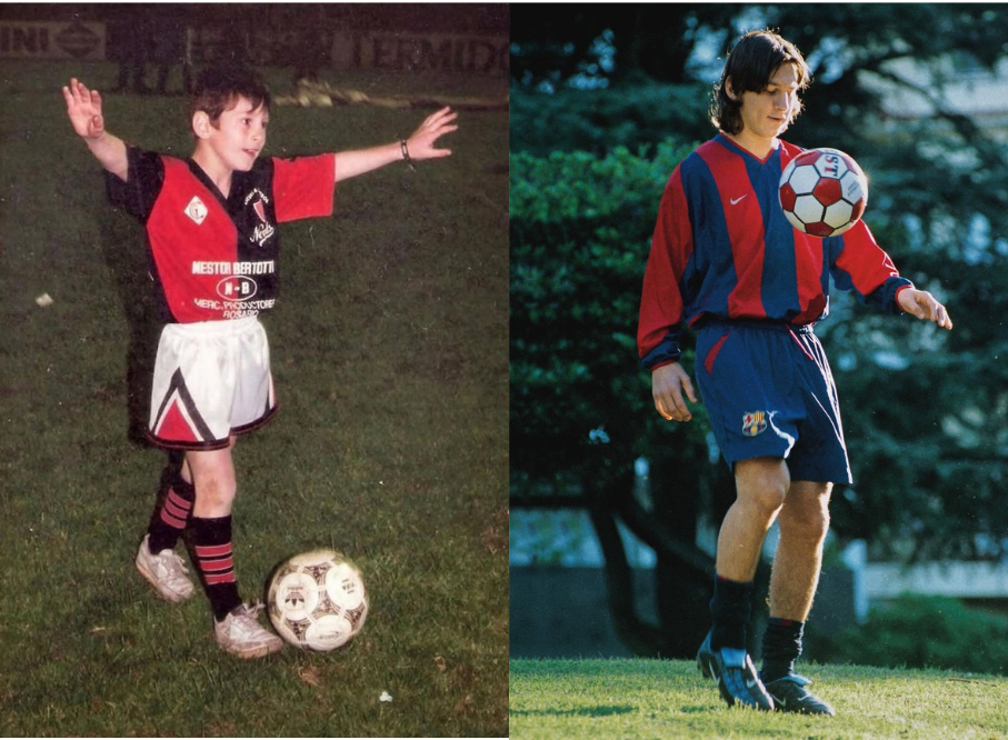 Linonel Messi mắc chứng thiếu hụt hormone tăng trưởng, thấp bé hơn nhiều so vói bạn bè cùng trang lứa (Ảnh: FOX Sport)