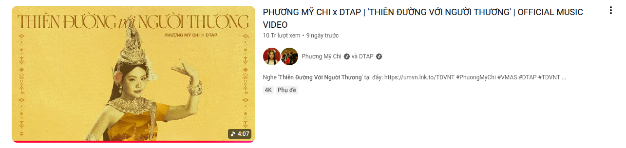 MV cán mốc 10 triệu views sau hơn 1 tuần phát hành