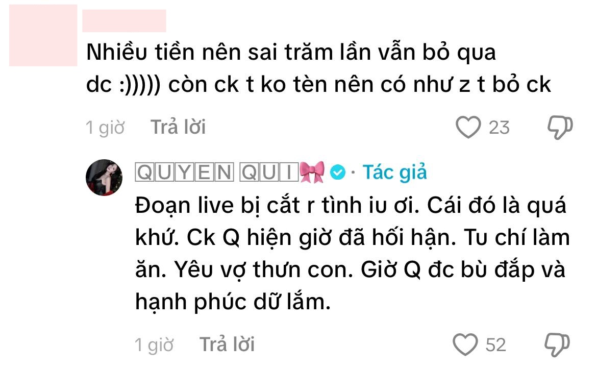 Quyên Qui chính thức phản hồi giữa loạt thông tin hôn nhân gây hoang mang