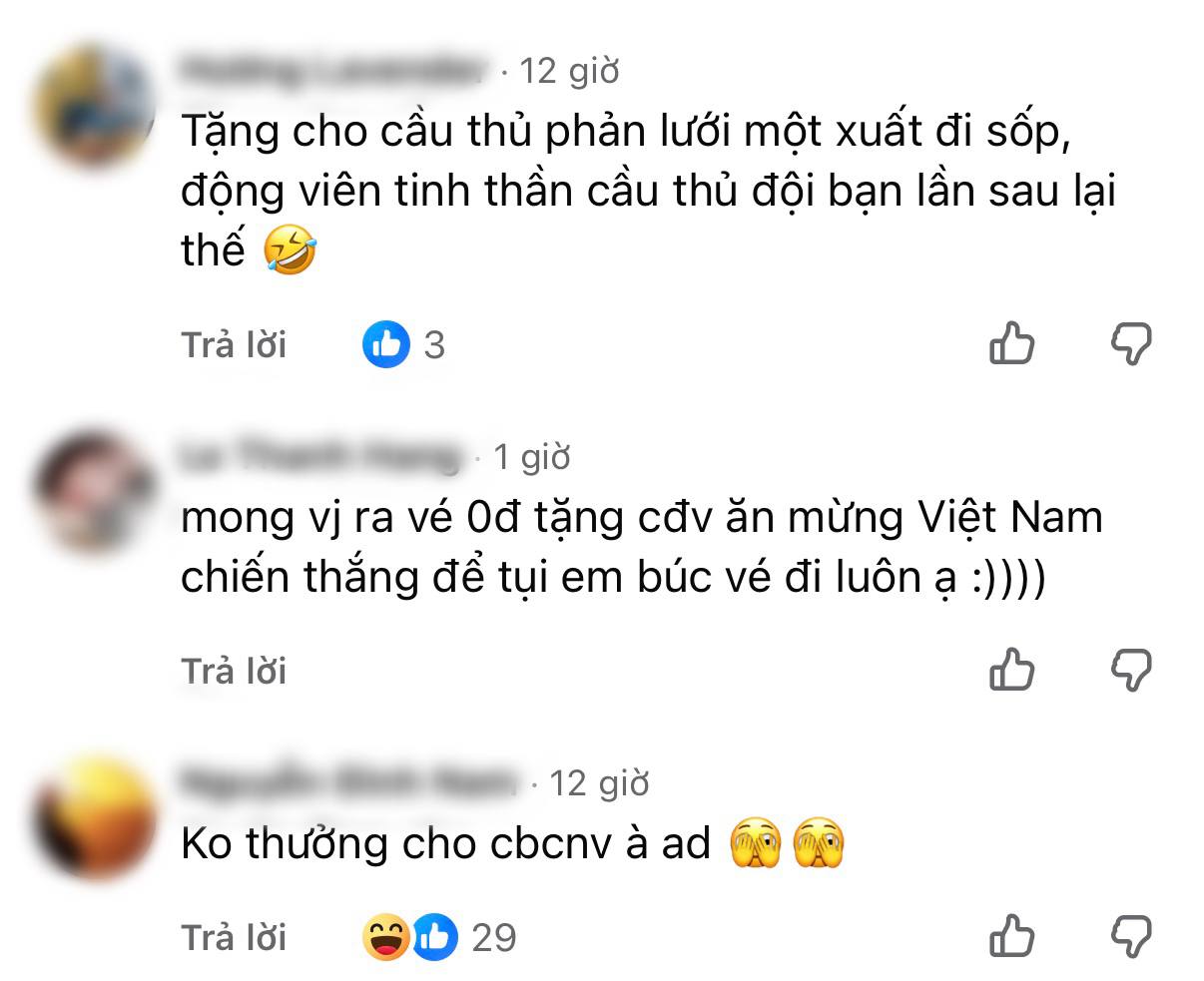 Khán giả nhanh trí “xin thêm suất” quà tặng cho cầu thủ Thái Lan bên dưới bài đăng