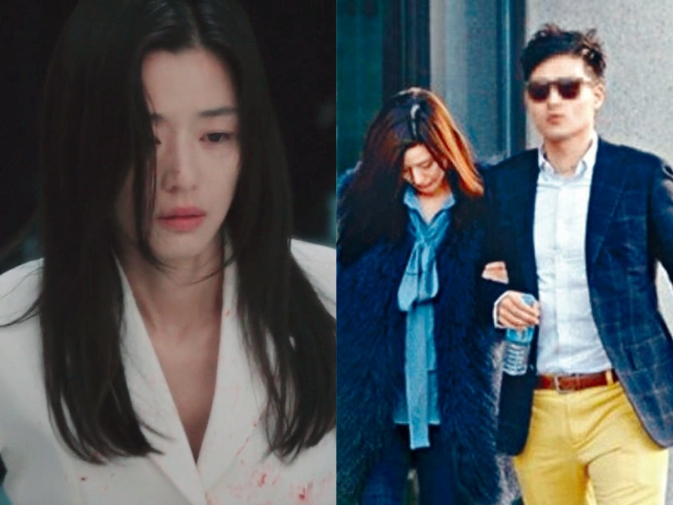 Công chúng không khỏi cảm thấy thương xót cho tình cảnh của Jeon Ji Hyun sau khi chồng cô đầu tư thua lỗ, bị bóc là đại gia rởm. Ảnh: Nate