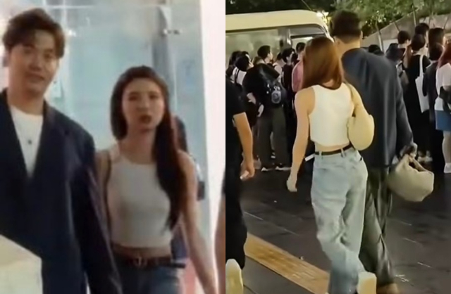 Nam vương Hoàng Kiến Đông và Á hậu Lương Khải Tình cũng sát rạt bên nhau. Ảnh: On.