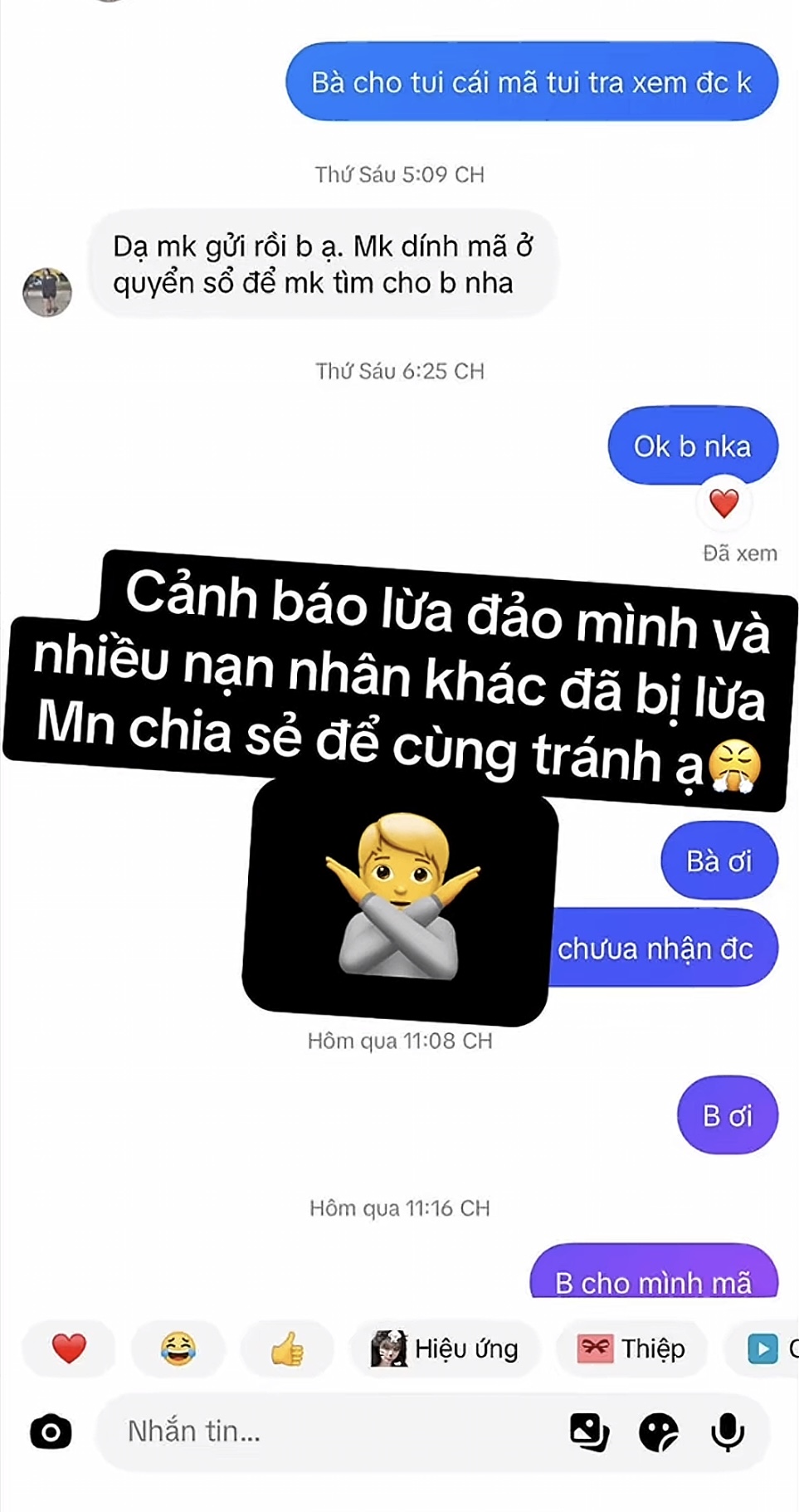 Một số khách hàng đăng bài cho biết đã chuyển khoản tiền nhưng không nhận được hàng (Nguồn: @Bin Đang Ở Nhật)