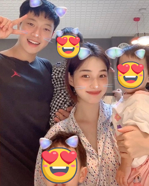 Minhwan và Yulhee có với nhau 3 đứa con trong khoảng thời gian còn mặn nồng. Ảnh: Naver