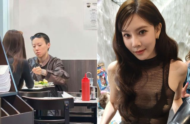 Đậu Tĩnh Đồng - Tống Nghiên Phi nhiều lần lọt vào ống kính của “team qua đường” khi ra ngoài hẹn hò. Ảnh: 163