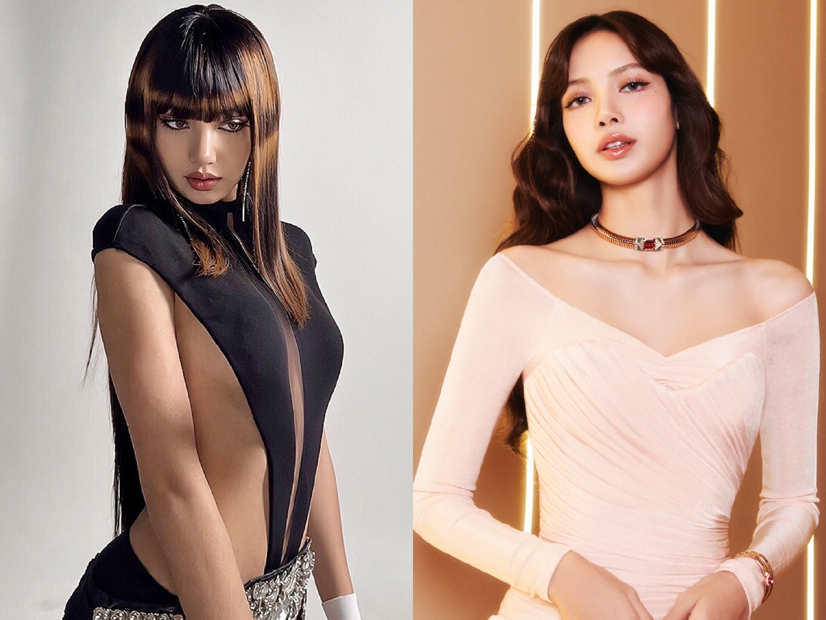 Lisa ở hiện tại (hình trái) bị nhận xét là trông quá đỗi khác lạ so với thời gian trước đó. Ảnh: X