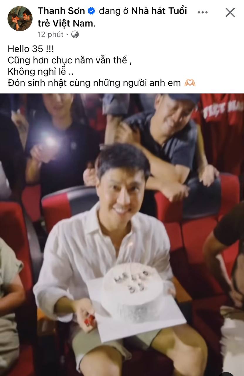 Thanh Sơn đón sinh nhật cùng bạn bè, đồng nghiệp thân thiết 