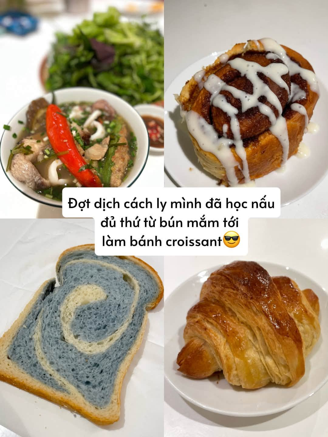 Ái nữ cũng rất khéo léo, thích làm bánh
