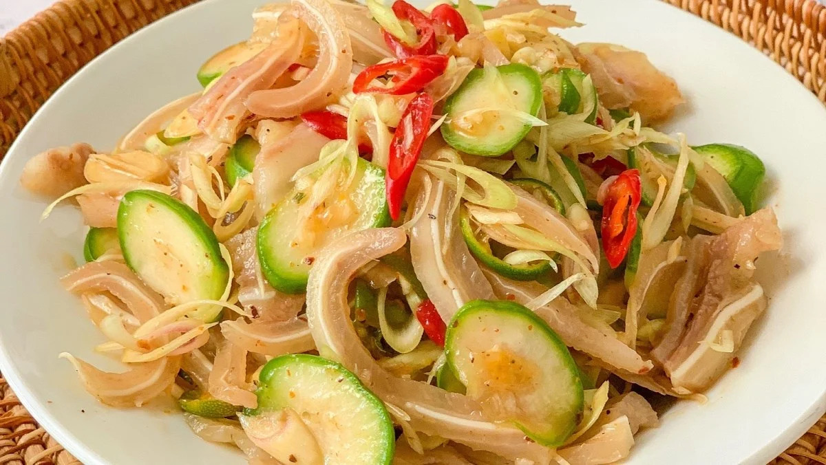 Món gỏi ổi tai heo vừa lạ miệng, vừa tốt cho sức khỏe (Ảnh minh họa)