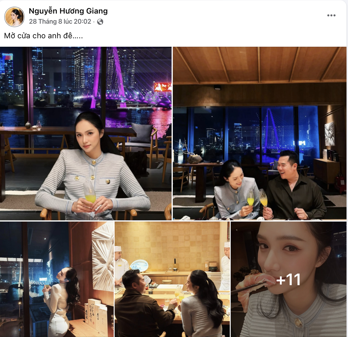 Trong kỳ nghỉ lễ vừa qua, Hương Giang đi ăn cùng bạn thân và còn thoải mái