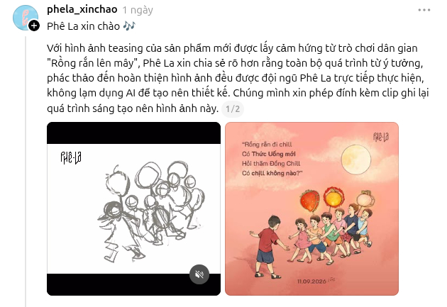 Bị nghi dùng AI cho tranh Trung thu, Phê La lập tức đáp trả