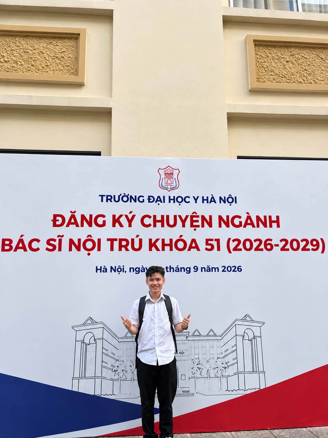 Tại Match Day 2026, Phong là Á khoa Bác sĩ nội trú nhóm Răng Hàm Mặt