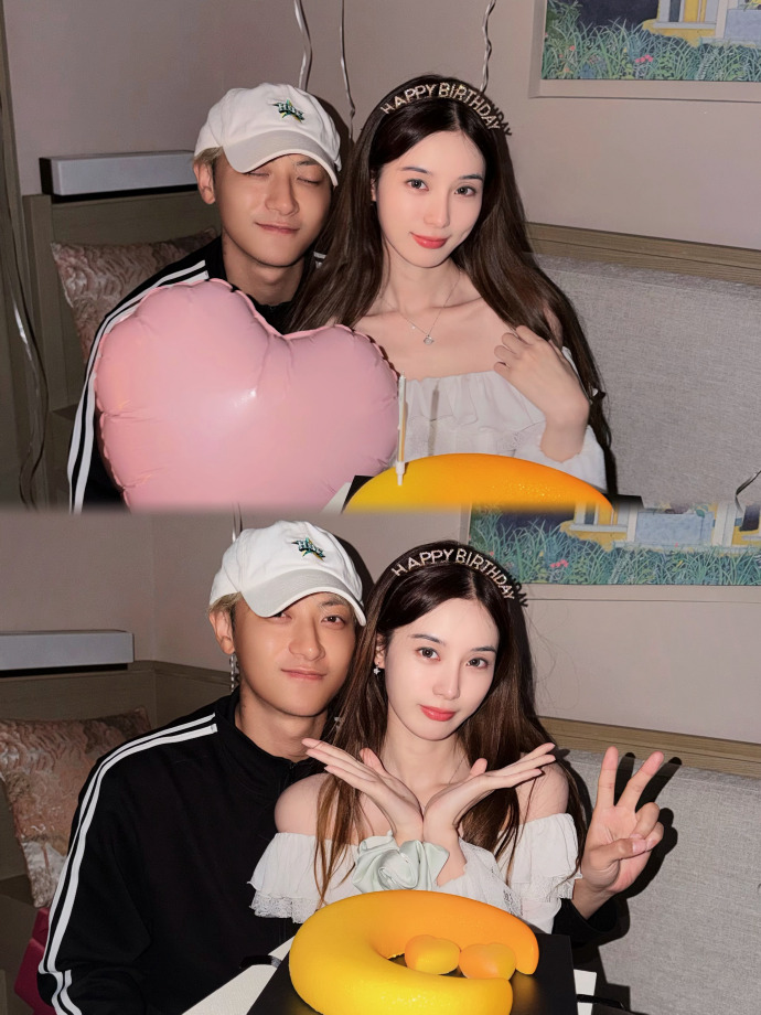 Từ Nghệ Dương cảm ơn ông xã vì đã cùng cô có một ngày vui vẻ ở nơi hạnh phúc nhất. Ảnh: Sina.